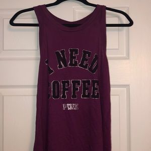 PINK “I need coffee” tank :)